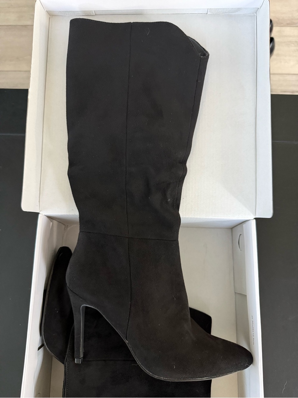 Dream Pairs Black high Stiletto Boots